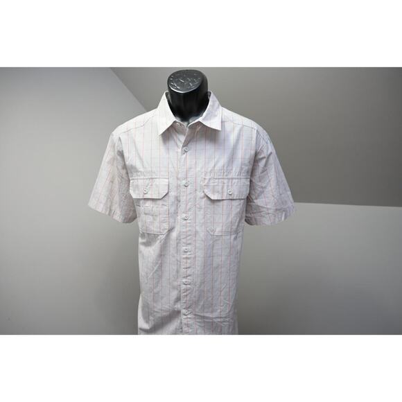 North Face Camp Shirt Checks Short Sleeve Hiking Pocket Button Up Mens XL - Picture 2 of 11
